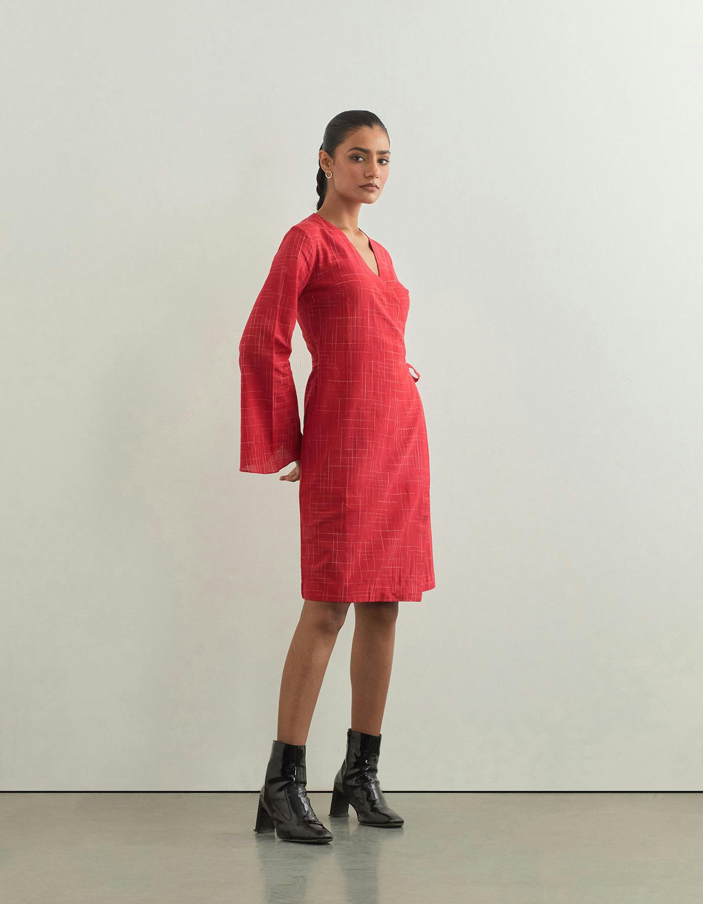 Thumbnail preview #3 for AZUKI DRESS In Red